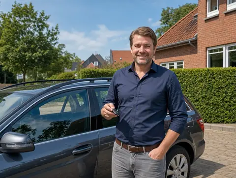 Verkäufer aus Kerpen mit dem verkauften Fahrzeug