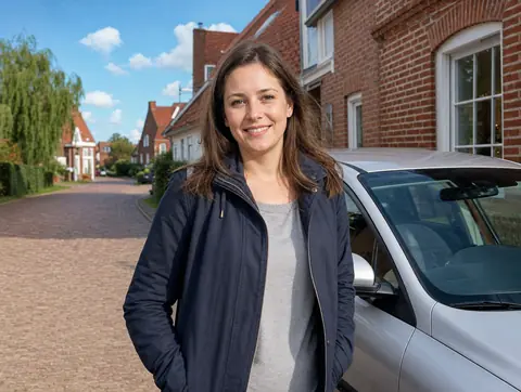 Verkäufer aus Bergheim mit dem verkauften Fahrzeug